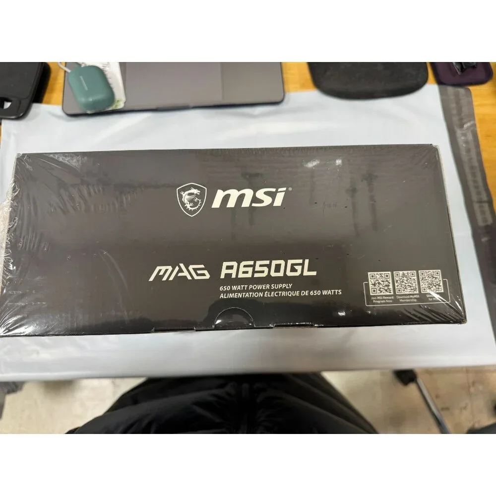 MSI MAG A650GL 650W 80 Plus Gold Certified Fully Modular Power Supply With Flat